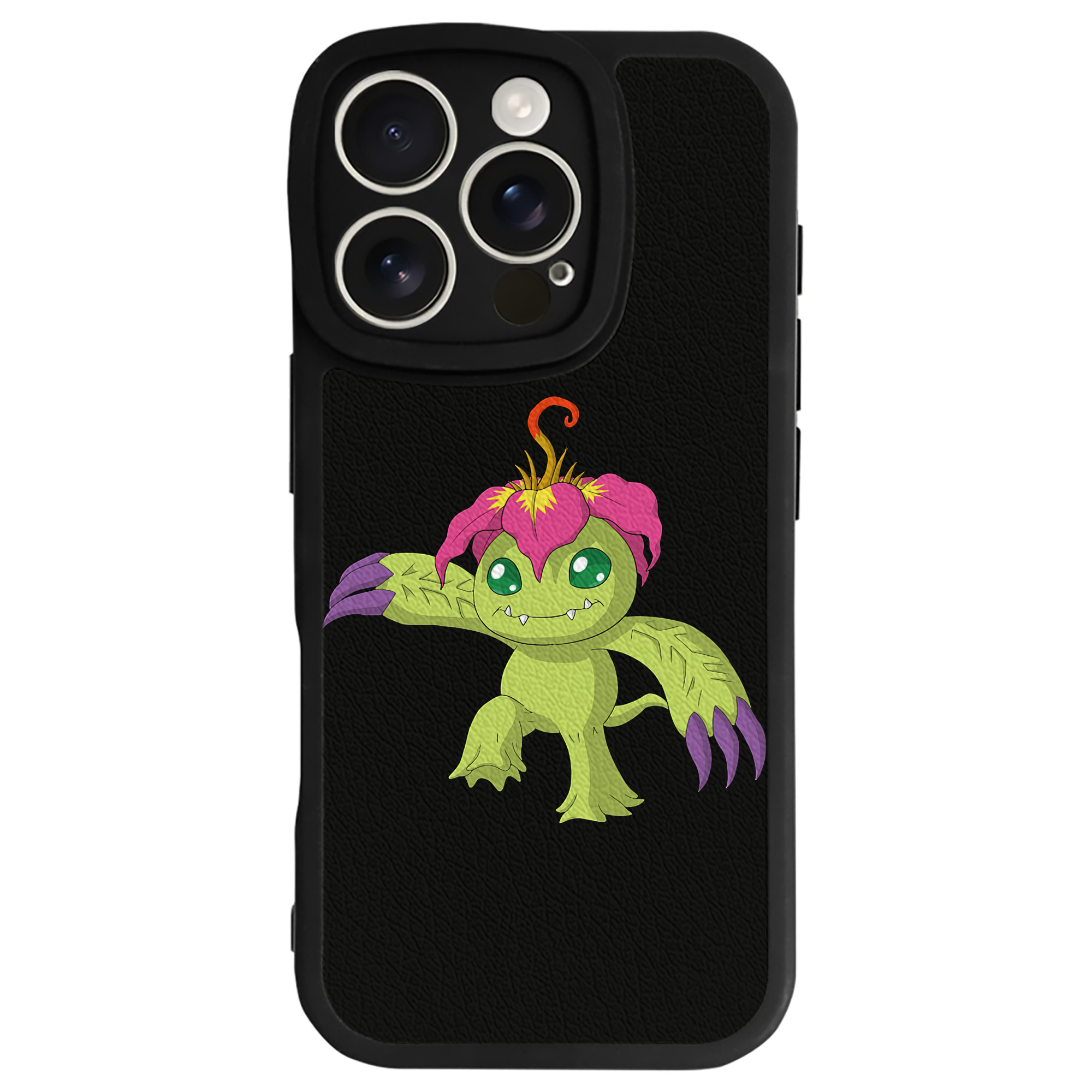 （画像用） Digimon デジタルモンスター/デジモン 【iPhone 16シリーズ対応】シリコンスマホケース（レザー調） 材質：シリコン